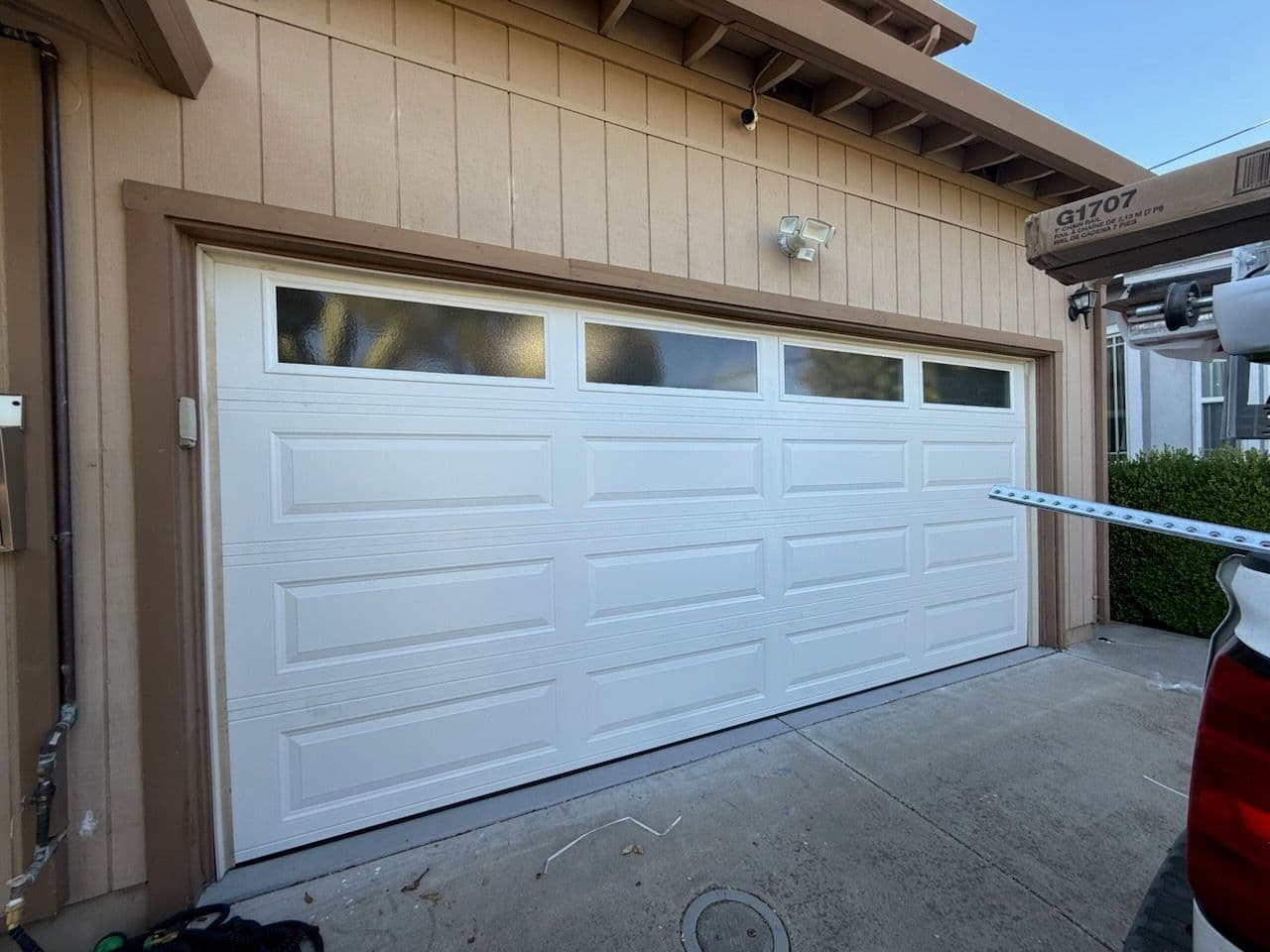 Project Sleek White Garage Door Install in Cupertino image