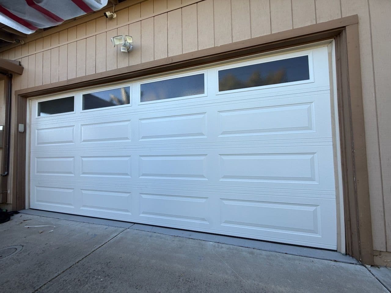 Gallery photos for Sleek White Garage Door Install in Cupertino: Image #1