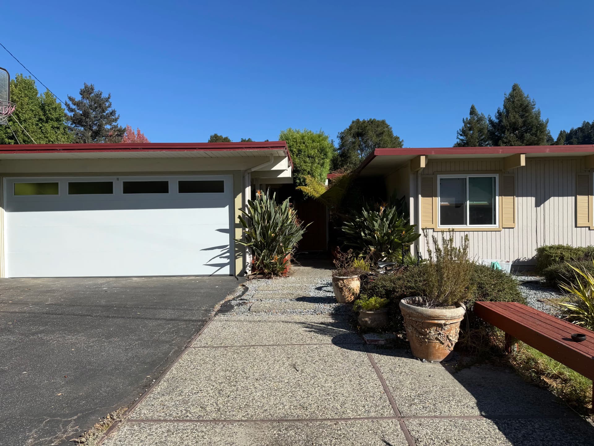 Gallery photos for Carport Converted to Enclosed Garage in the Santa Cruz Mountains: Image #1